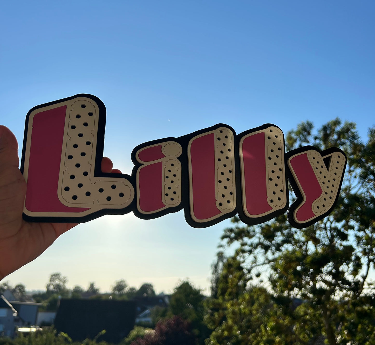 Türschild mit Dolka Schriftart