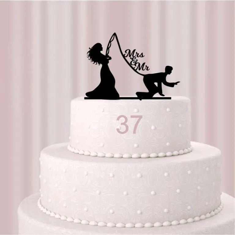 Cake-Topper Braut angelt Bräutigam (37)