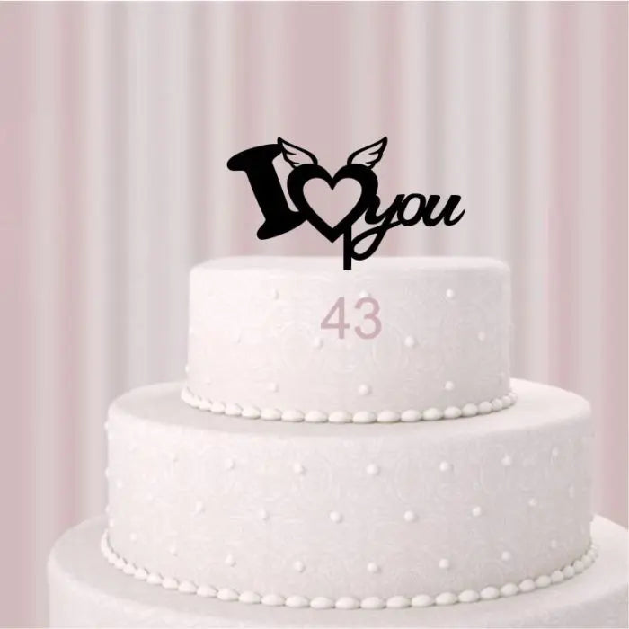 Cake-Topper Hochzeit "I Love you " (43)