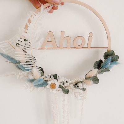 Türkranz Ahoi mit Trockenblumen