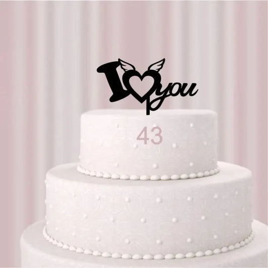 Cake-Topper Hochzeit "I Love you "  (43)